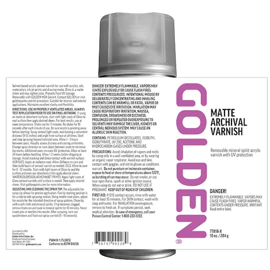 Golden® Matte Archival Varnish